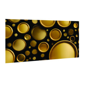 Abstraktna slika-Zlati krogi